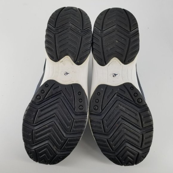 Easy Spirit Women US 8.0 Shoes Mule Clog Slide Slip On Travel Navy Blue Leather - Picture 9 of 14